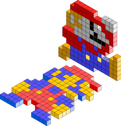 Download Hd Mario Bros 3d Blocks Svg Clip Arts 570 X 594 Px Transparent