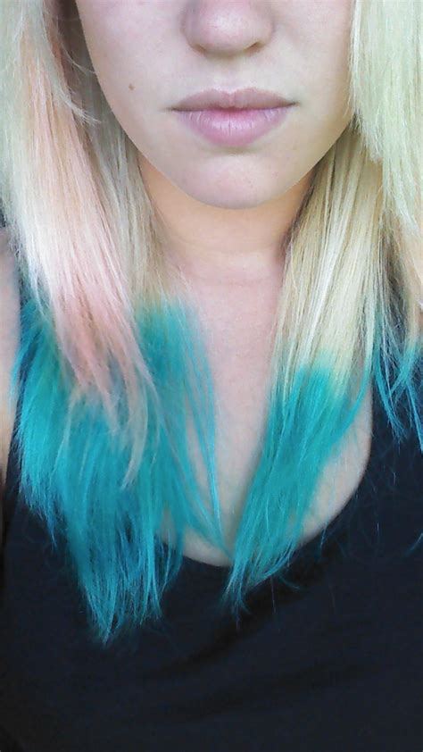 Pink And Blue Kool Aid Hair Dye Pretty Colors Aaah 3