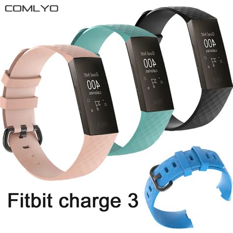 For Fitbit Charge 3 Strap Silicone Bands Smart Watch Bracelet Sport
