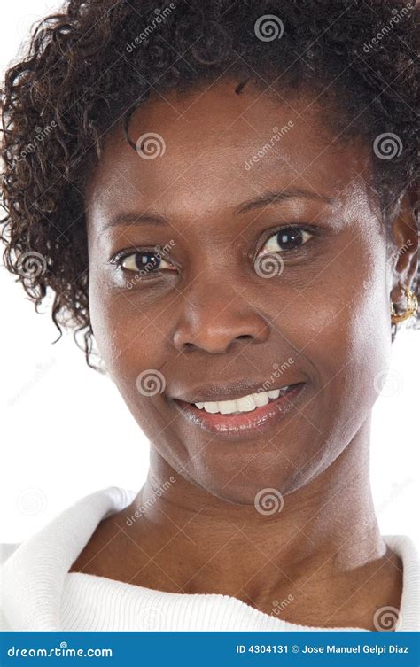 Attractive African Woman Stock Image Image Of Black Face 4304131