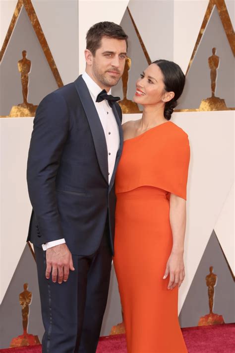Aaron Rodgers And Olivia Munn Celebrity Couples At The Oscars 2016