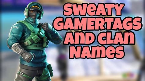 We have you covered with this extensive list of 401 sweaty tryhard names for fornite, gta 5 & more. 1000 + SWEATY / COOL FORTNITE GAMERTAGS & CLAN NAMES! *NOT TAKEN* 2020 - YouTube