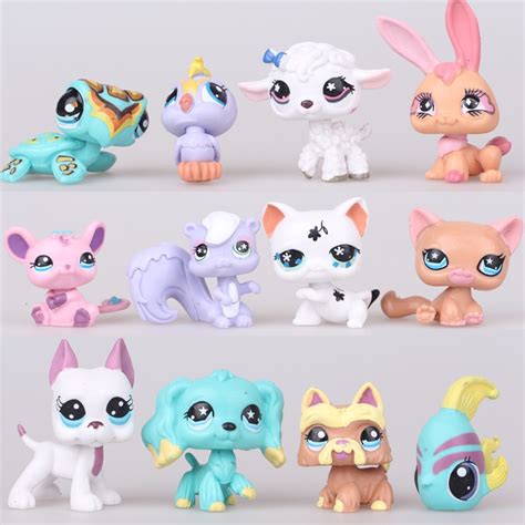 12pcsset Little Pet Shop Lps Toys Action Figures Cartoon Collection