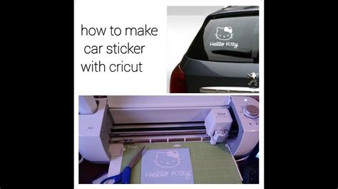How To Make Car Window Decals With Cricut Explore One Youtube