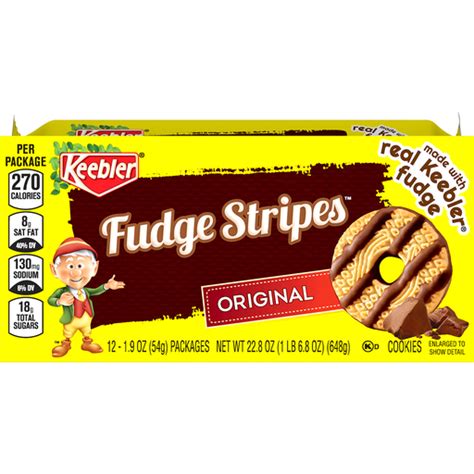 Keebler Fudge Stripes Original Cookies 12 19 Oz Packs Shop Wades