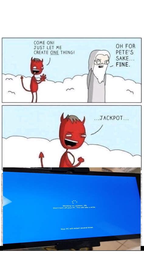 See, rate and share the best windows 10 memes, gifs and funny pics. The best windows update memes :) Memedroid