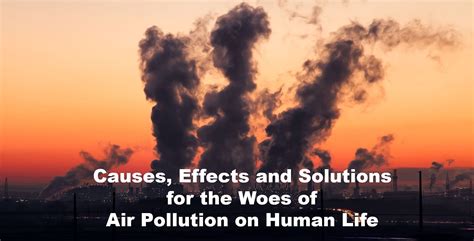 Causes Effects And Solutions For The Woes Of Air Pollution On Human Life