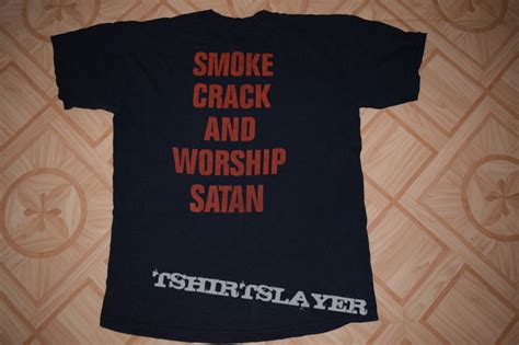 impaled nazarene smoke crack and worship satan tshirtslayer tshirt and battlejacket gallery