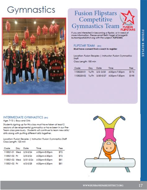 Gymnastics Winter 2021 Burbank Park District