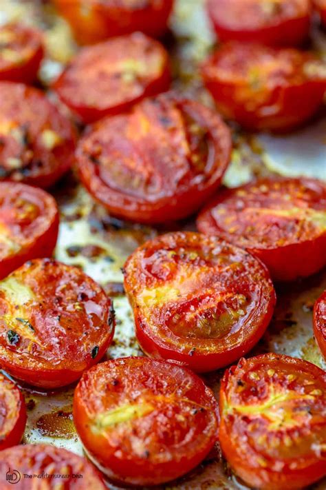 Quick Oven Roasted Tomatoes Recipe The Mediterranean Dish