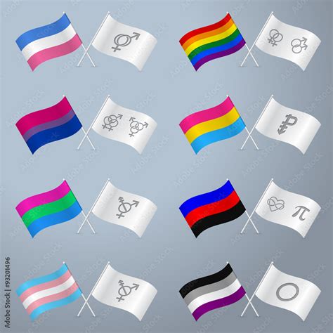 Sexual Orientation Flags And Symbols Stock Vector Adobe Stock