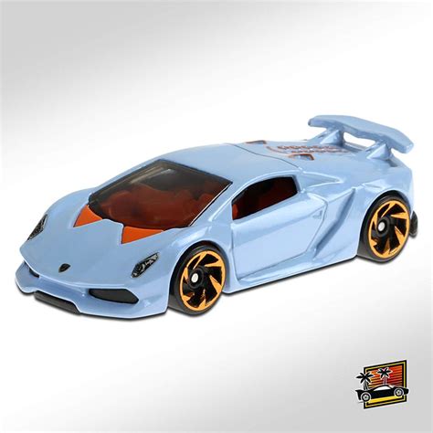 Hot Wheels Lamborghini Sesto Elemento Light Blue Scale64