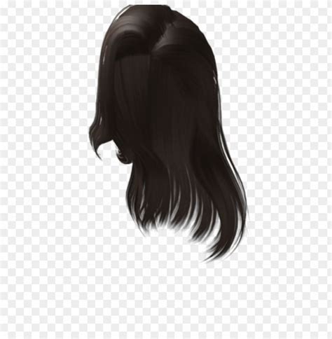 Free Roblox Black Hair Png Image With Transparent Background Png Free