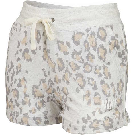 Nike Damen Shorts Gym Vintage Leopard Beigegrau Hier Bestellen