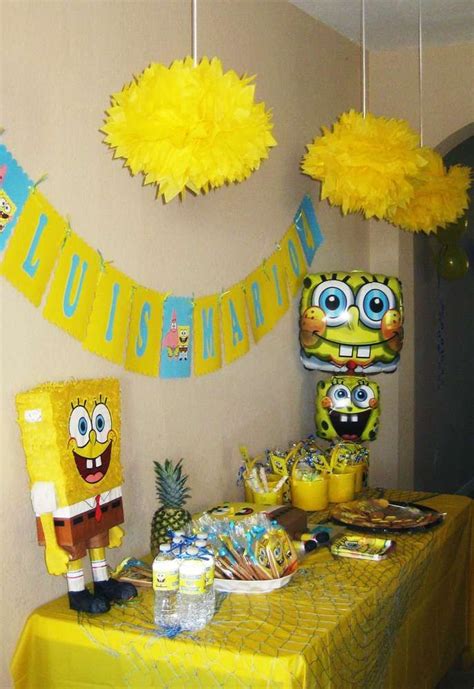 Spongebob Square Pants Birthday Party Ideas Photo 4 Of 22 Spongebob