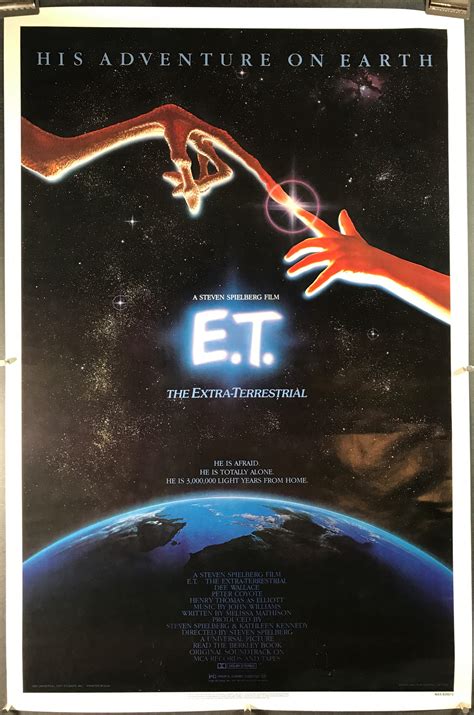 Et The Extra Terrestrial Original Rolled Vintage Movie Poster