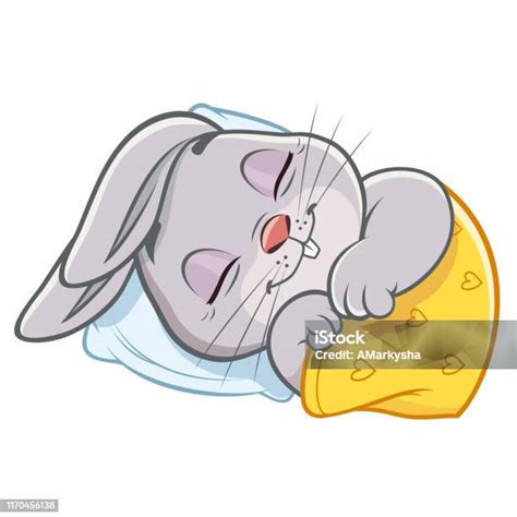 Sleeping Rabbit Stock Illustration Download Image Now Rabbit
