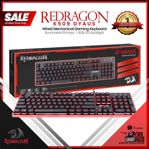 Redragon K509 Dyaus 2 Gaming Keyboard Shopee Philippines