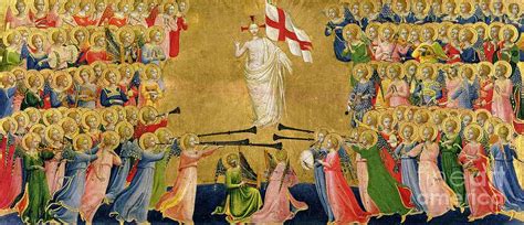 Christ Glorified In The Court Of Heaven Painting By Fra Angelico Fine