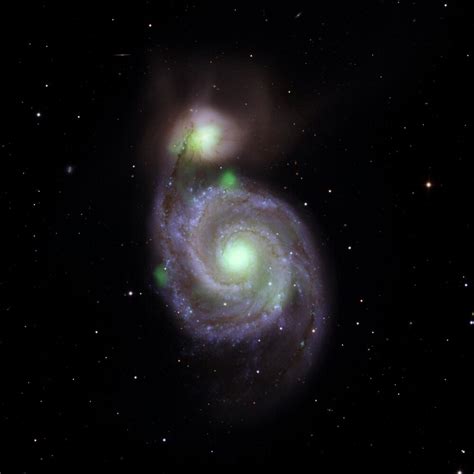 M51 Whirlpool Galaxy Black Hole In X Ray Vision Pia23005 Nasa