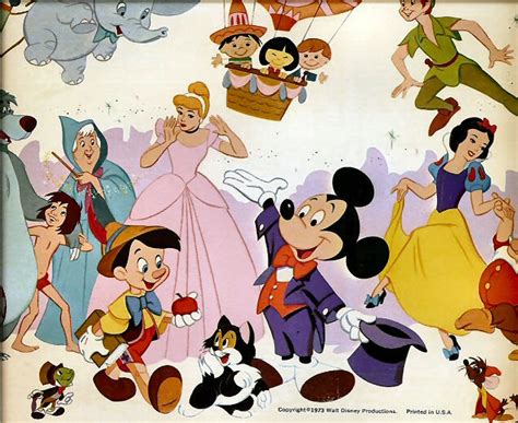Some Classic Disney Characters Walt Disney 50 Animated Motion