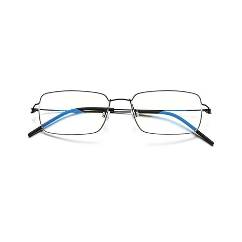 Rectangular Titanium Screwless Eyeglasses Frame Titanium Optix