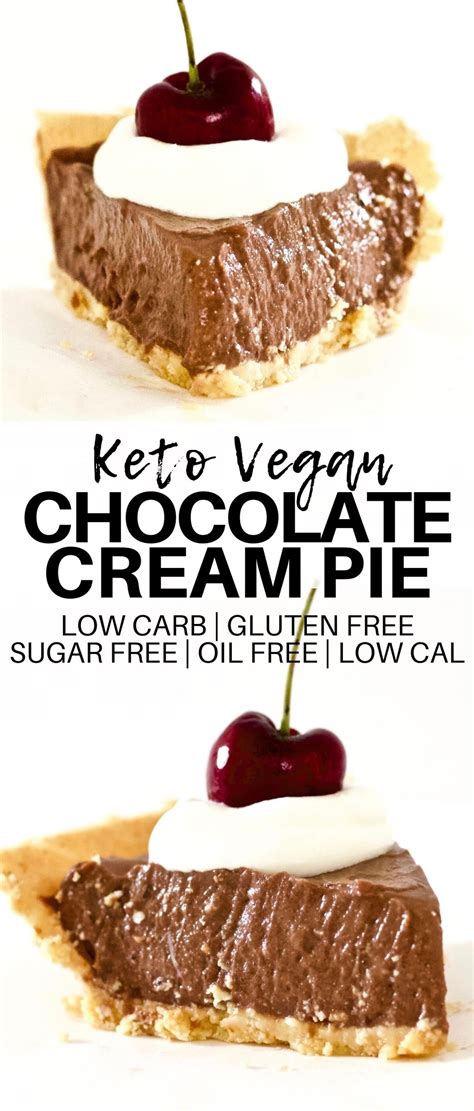 Since i was baking with coconut flour, i was struggling getting a moist enough crumb that could be refrigerated without turning into a rock, in case you used the. Keto Vegan Chocolate Cream Pie (Sugar-Free + Oil-Free)