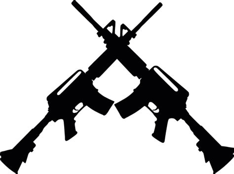 Crossed Rifles Taurus T4 Classic Weapons Guns Free Svg File For