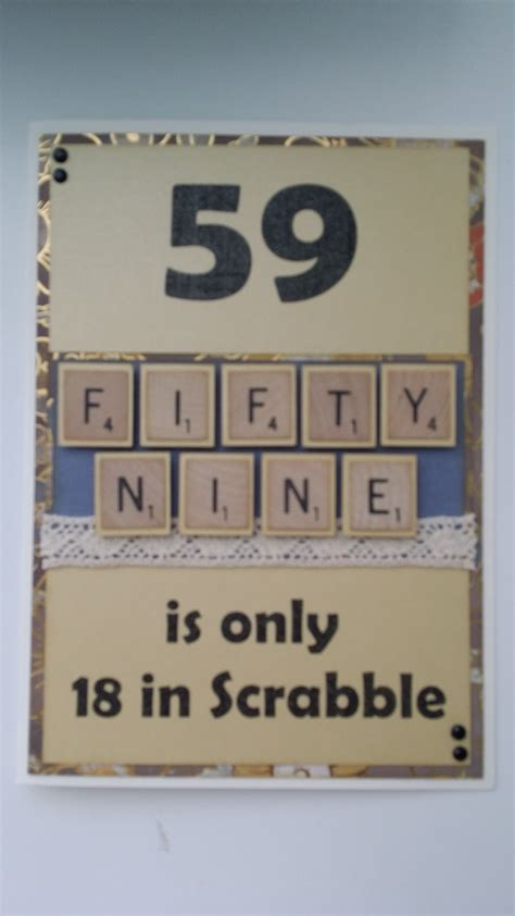 Scrabble Tile Birthday Card Birthday Cards Scrabble Scrabble Tiles