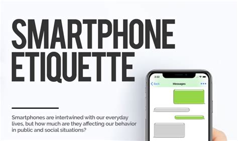 Smartphone Etiquette Infographic Visualistan