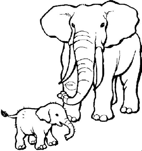 Gambar Elephant Coloring Pages Print Home Elephants 15 Free Printable