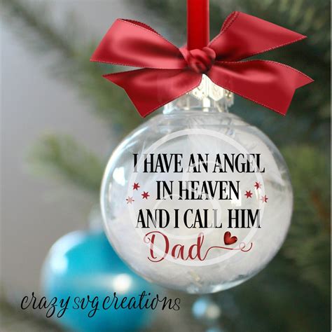 I Have An Angel In Heaven And I Call Him Dad You Cut 4 Etsy Canada