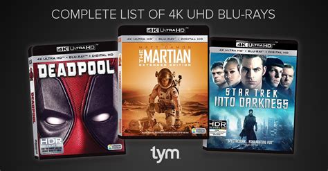 Complete List Of 4k Ultra Hd Dolby Atmos Blu Ray Discs