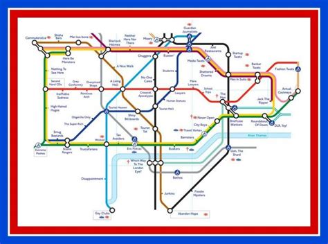 This Alternative Tube Map With More Appropriate Names For The Stations