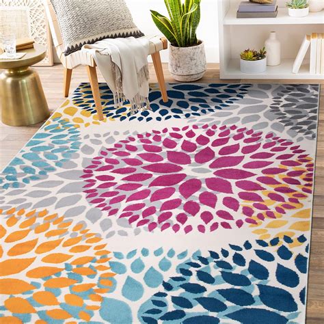 Rugshop Modern Floral Circles Area Rug 3x5ft Only 2499 Common Sense With Money