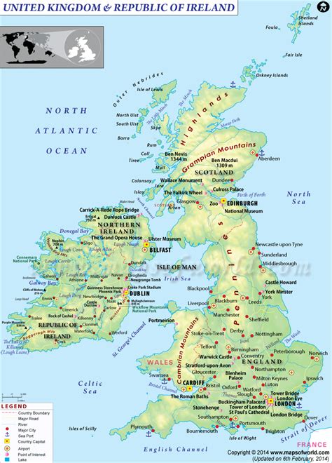Tourist Map Of Scotland And Ireland Best Tourist Places In The World