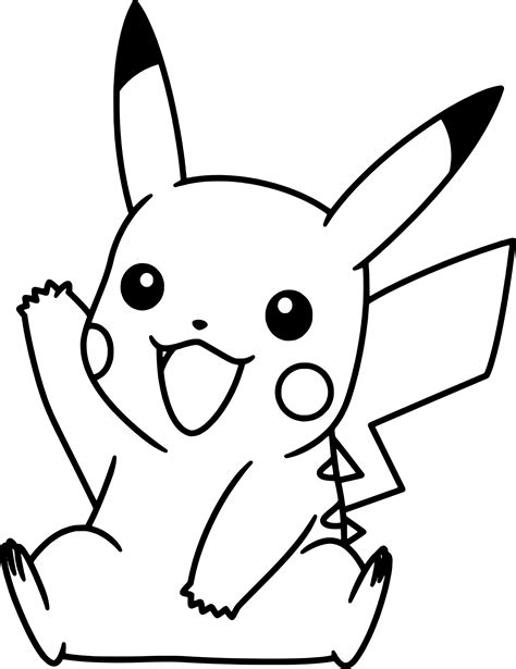 Coloriage Pikachu Dessin Gratuit à Imprimer