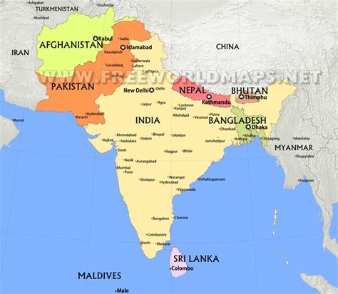 South Asia Map Asia Map South Asia Map Asia