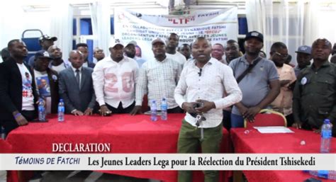 Bukavu Les Jeunes Leaders Lega Sapproprient La Réélection Du