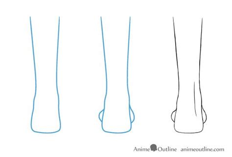 Anime Feet Drawing Back View Anime Drawings Drawing Legs Feet Drawing