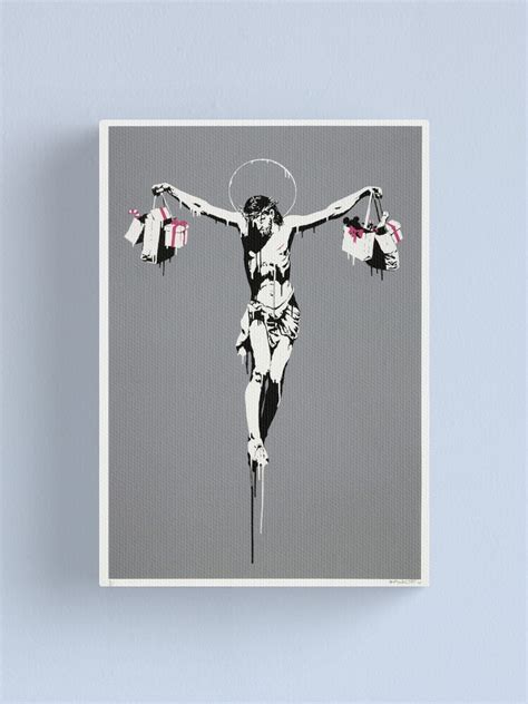 Banksy Jesus Christ With Shopping Bags Artwork Reproduction For Prints