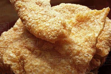 Chicharrones Deep Fried Pig Skin From Mexico Stock Photo Dissolve