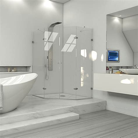 All doors installed by spring hill glass. Vigo Industries Frameless Neo-Angle Double Door Shower ...