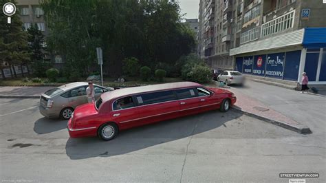 Streetviewfun Red Limousine