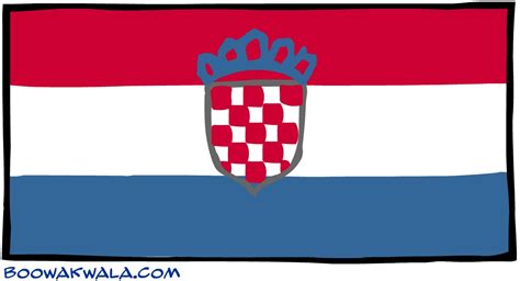 À l'origine, le drapeau du royaume de croatie était un simple damier de 4 cases sur 6 cases. Croatie - Drapeau