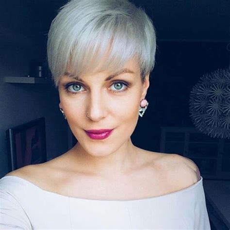 Straight Grey Short Hairstyles For Women 2017 Hairstyles