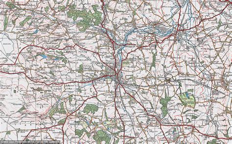Historic Ordnance Survey Map Of Chesterfield 1923