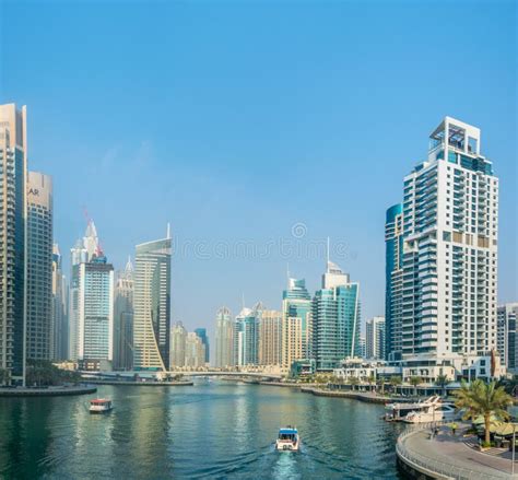 Waterfront Of The Dubai Marina Uae Editorial Stock Image Image Of