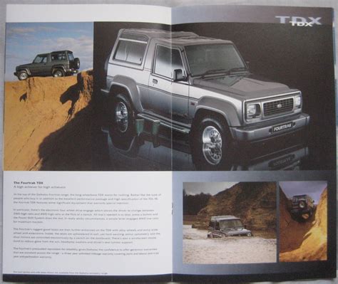 1996 98 Daihatsu Fourtrak Brochure EBay