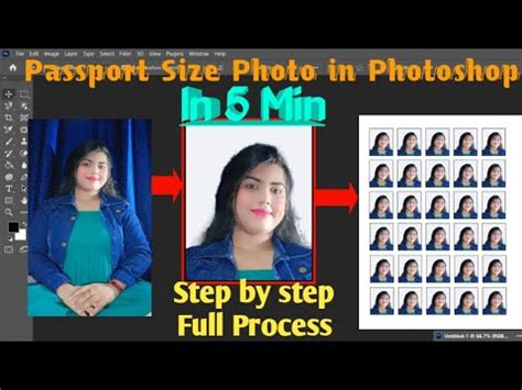 How To Create Passport Size Photo In Photoshop Photoshop Mein